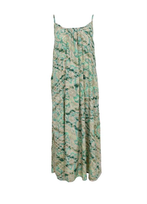 BLACK COLOUR KJOLE, BCLUNA MAXI STRAP DRESS, FLORAL GREEN